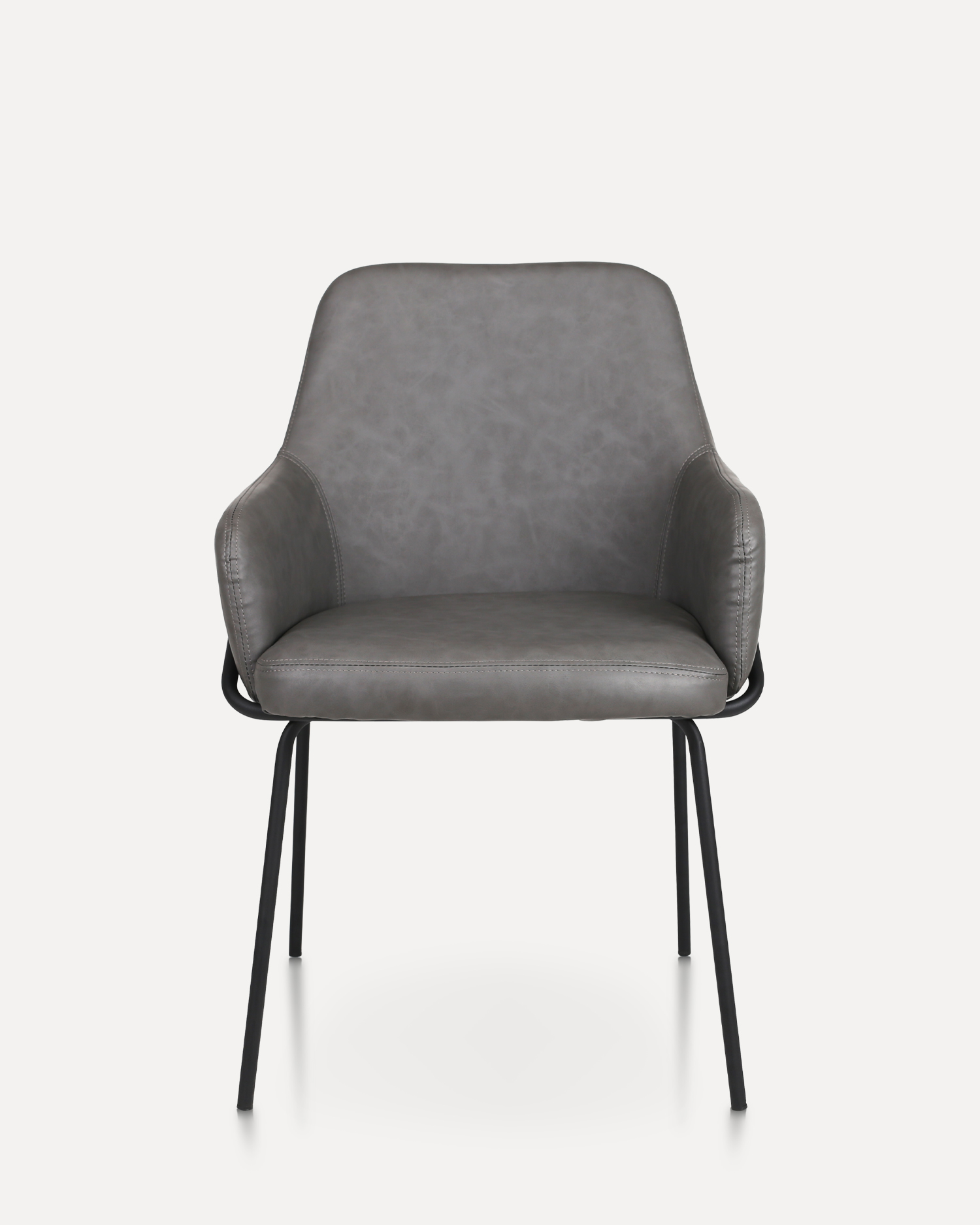 Kožená jedálenská stolička s rukou Kožená jedálenská stolička s rukou