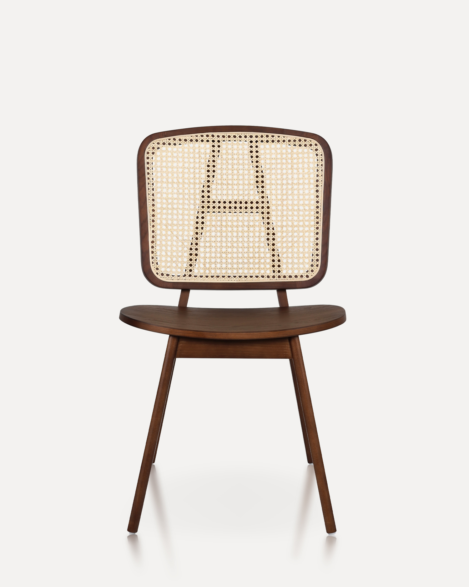 Vintage ratan zadné drevené stoličky Vintage ratan zadné drevené stoličky