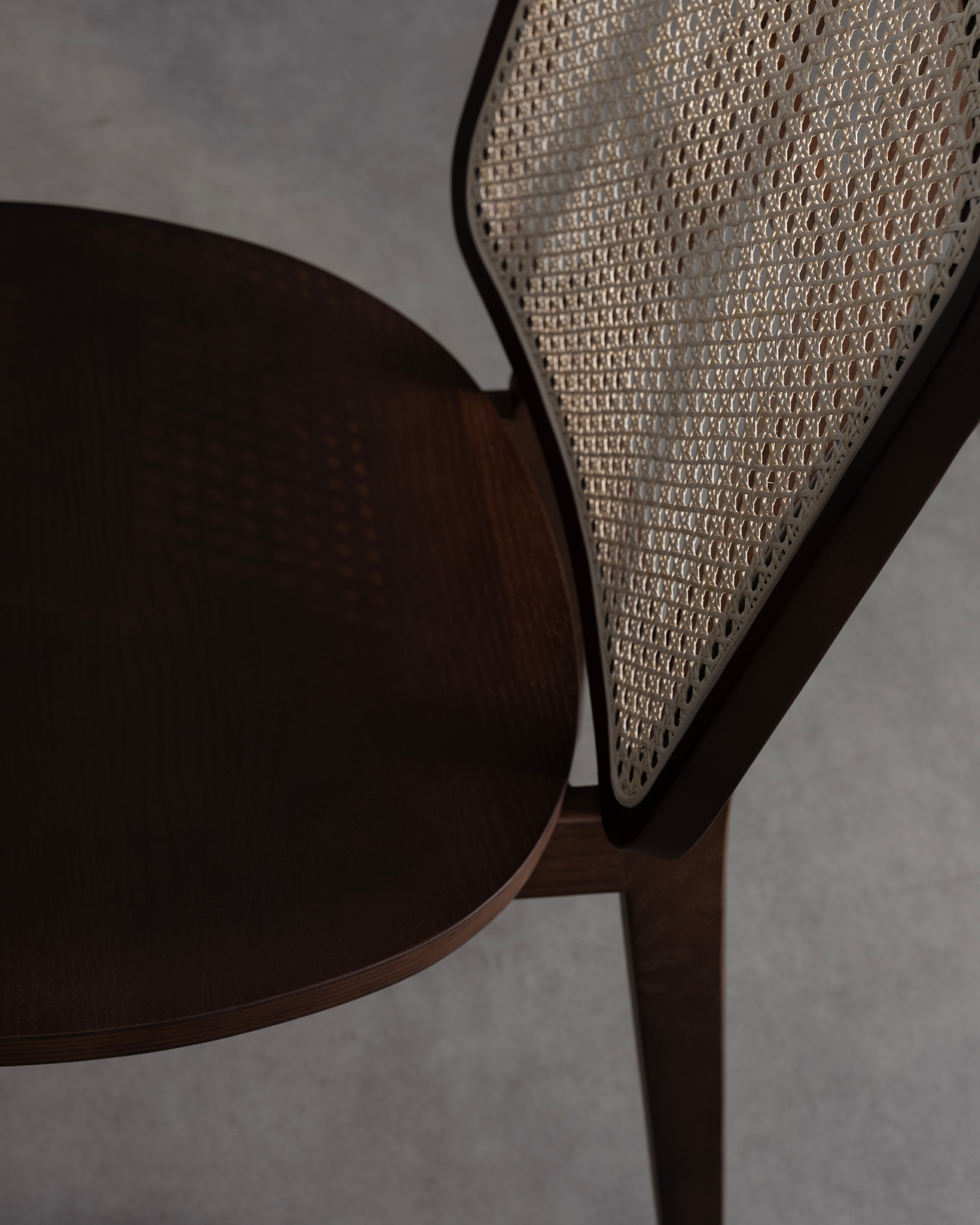 Vintage ratan zadné drevené stoličky Vintage ratan zadné drevené stoličky