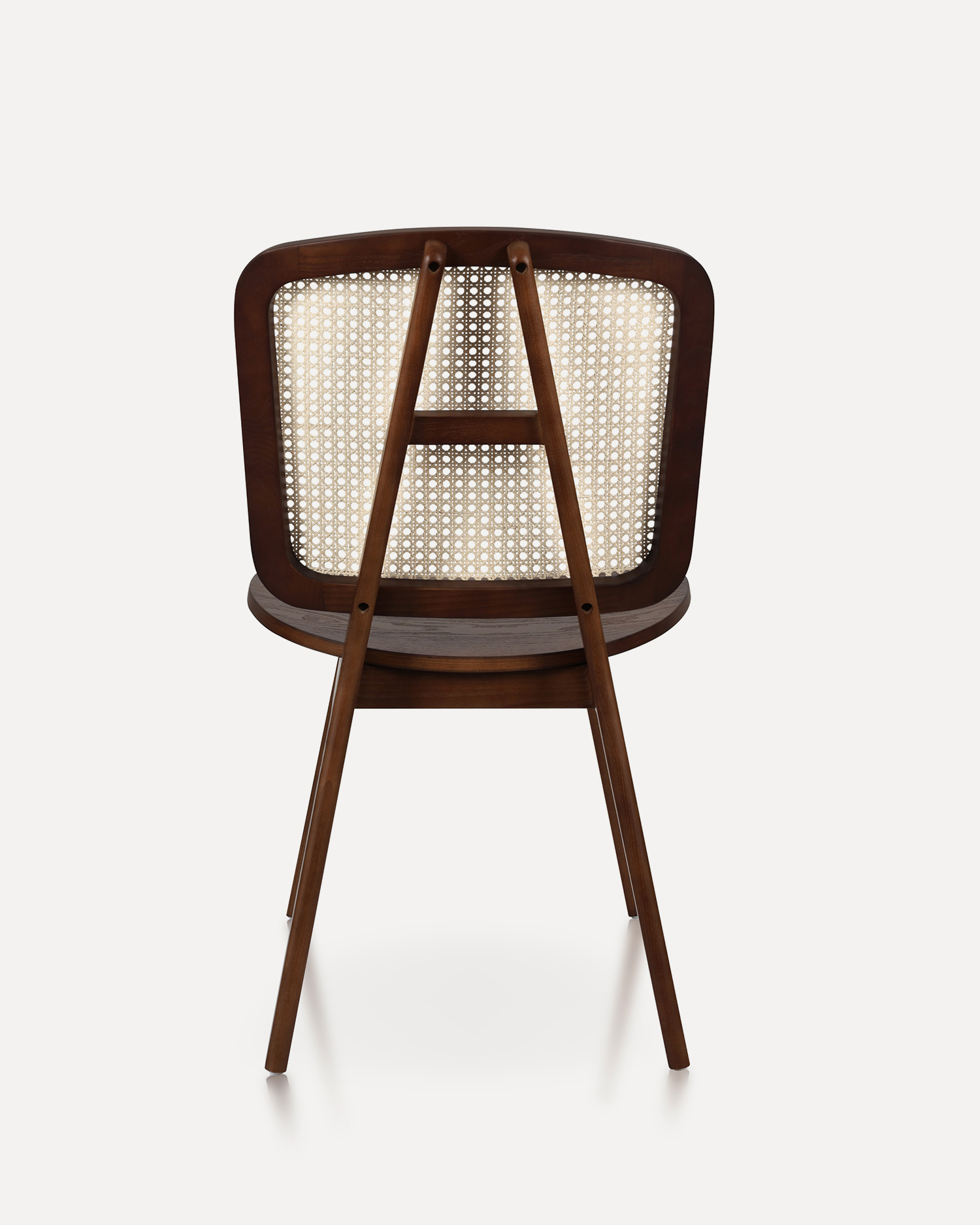 Vintage ratan zadné drevené stoličky Vintage ratan zadné drevené stoličky